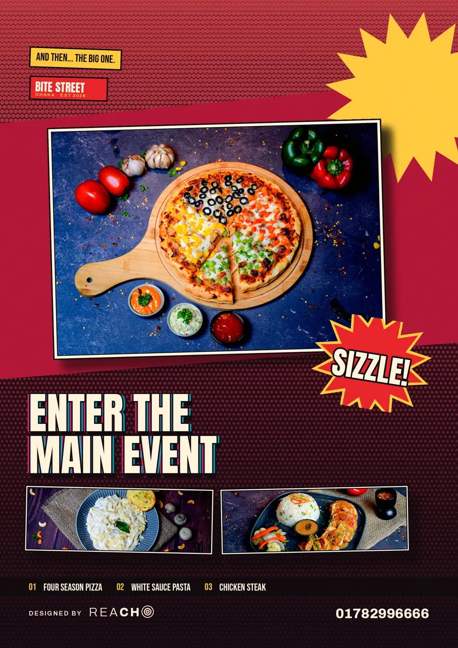 Pizza launch social post